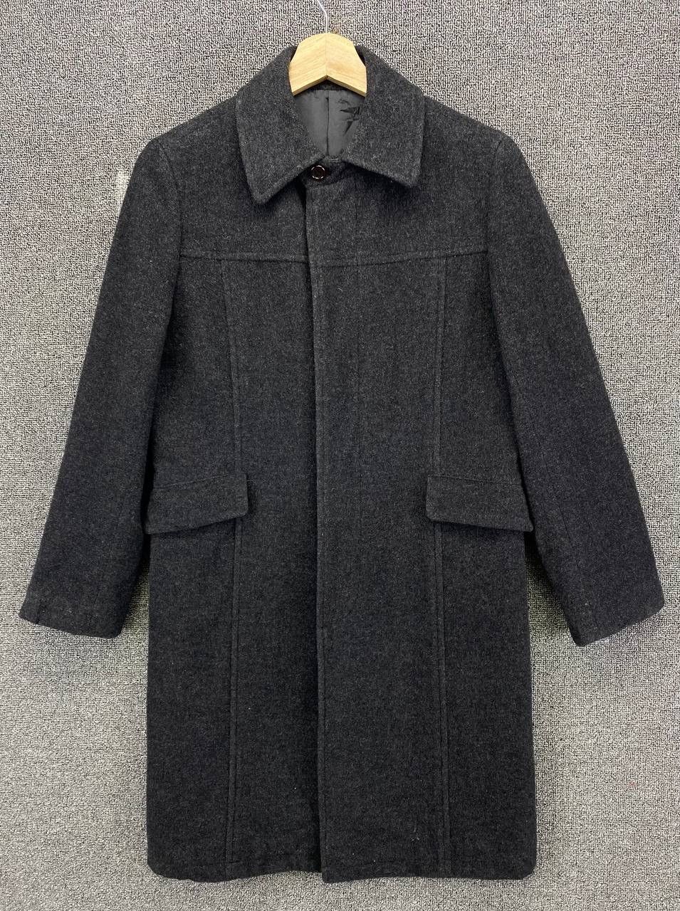 Yohji Yamamoto Vintage Yohji Yamamoto Ined Wool Coat Long Jacket Size M / US 6-8 / IT 42-44 - 1 Thumbnail