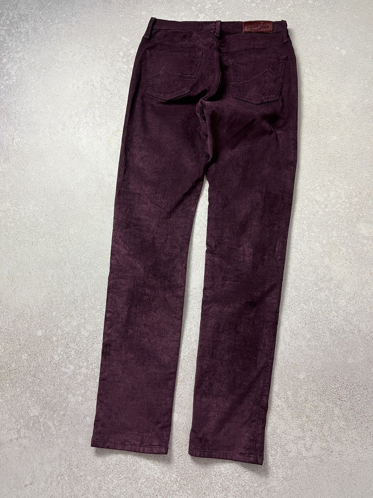Jacob Cohen JACOB COHEN Purple Kimberly Slim Handmade Tailored Trousers Size 29" - 4 Thumbnail