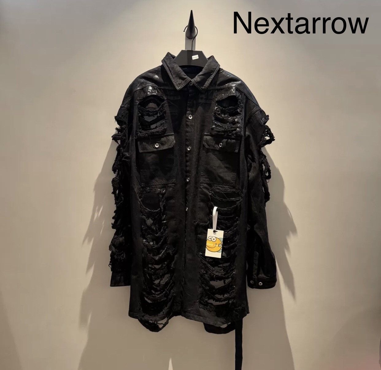 Rick Owens Rick owens double line waxing damages jacket2412-Nextarrow Size US S / EU 44-46 / 1 - 1 Thumbnail