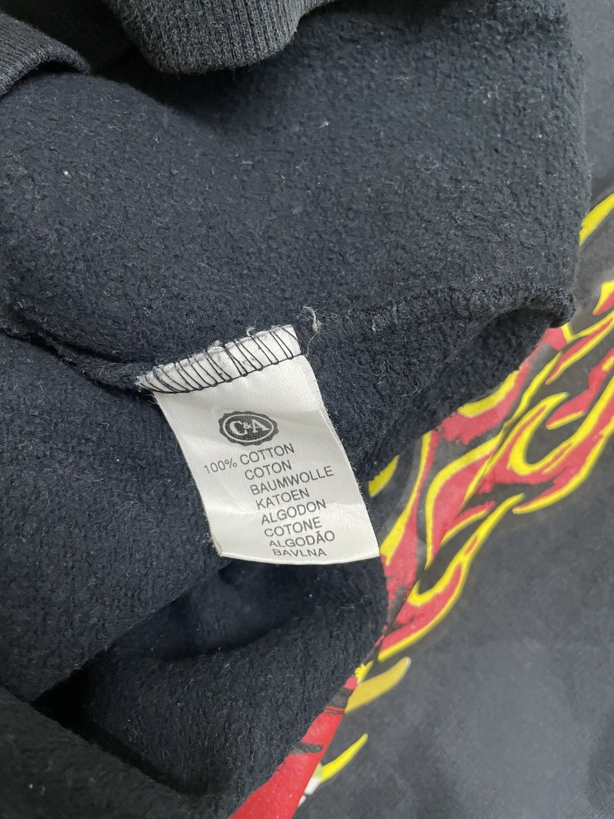Japanese Brand × Vintage Vintage HERE THERE Skull Distressed Stain Hoodie Sweatshirt Size US L / EU 52-54 / 3 - 4 Thumbnail