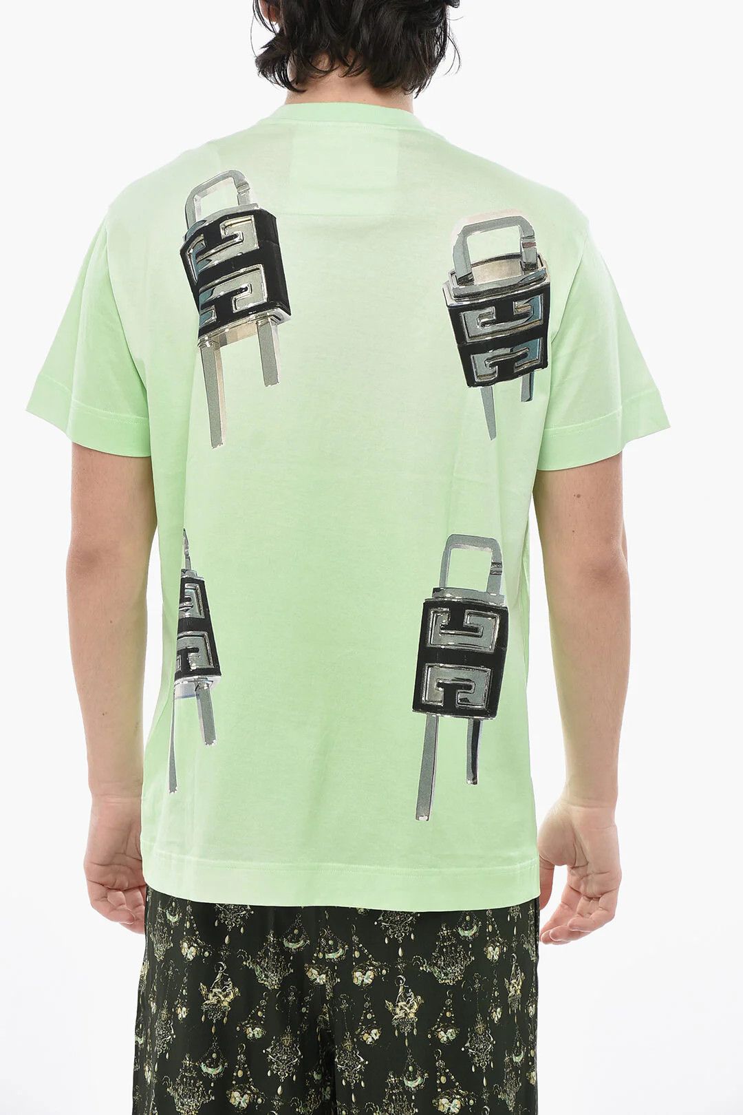 Givenchy og1mm0326 Cotton Crewneck T-Shirt in Green Size US XS / EU 42 / 0 - 2 Thumbnail