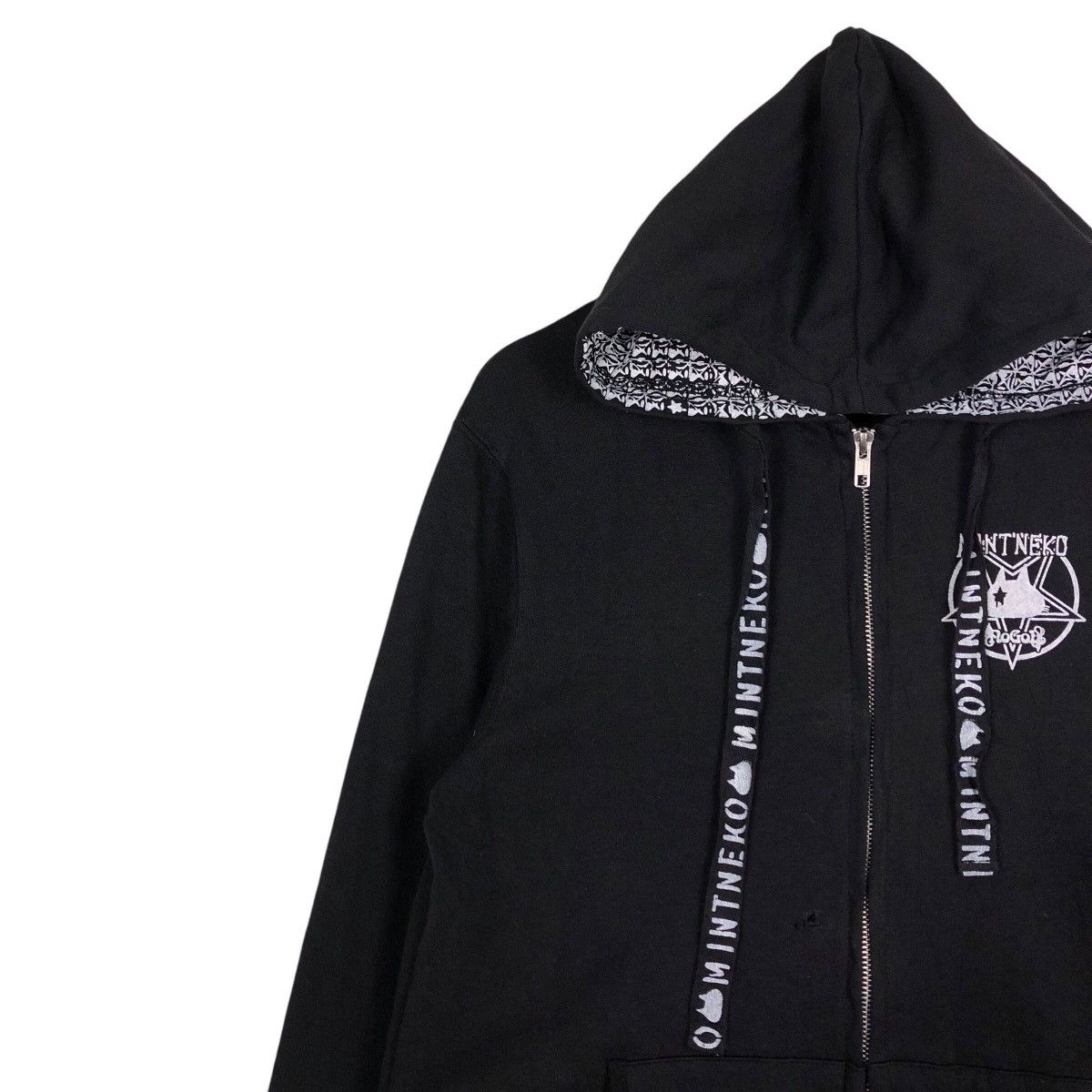 Cartoon Network × Japanese Brand 📌Hoodie Zipper Jacket Cartoon Mint Neko Big Logo Spell Out Size US M / EU 48-50 / 2 - 9 Thumbnail