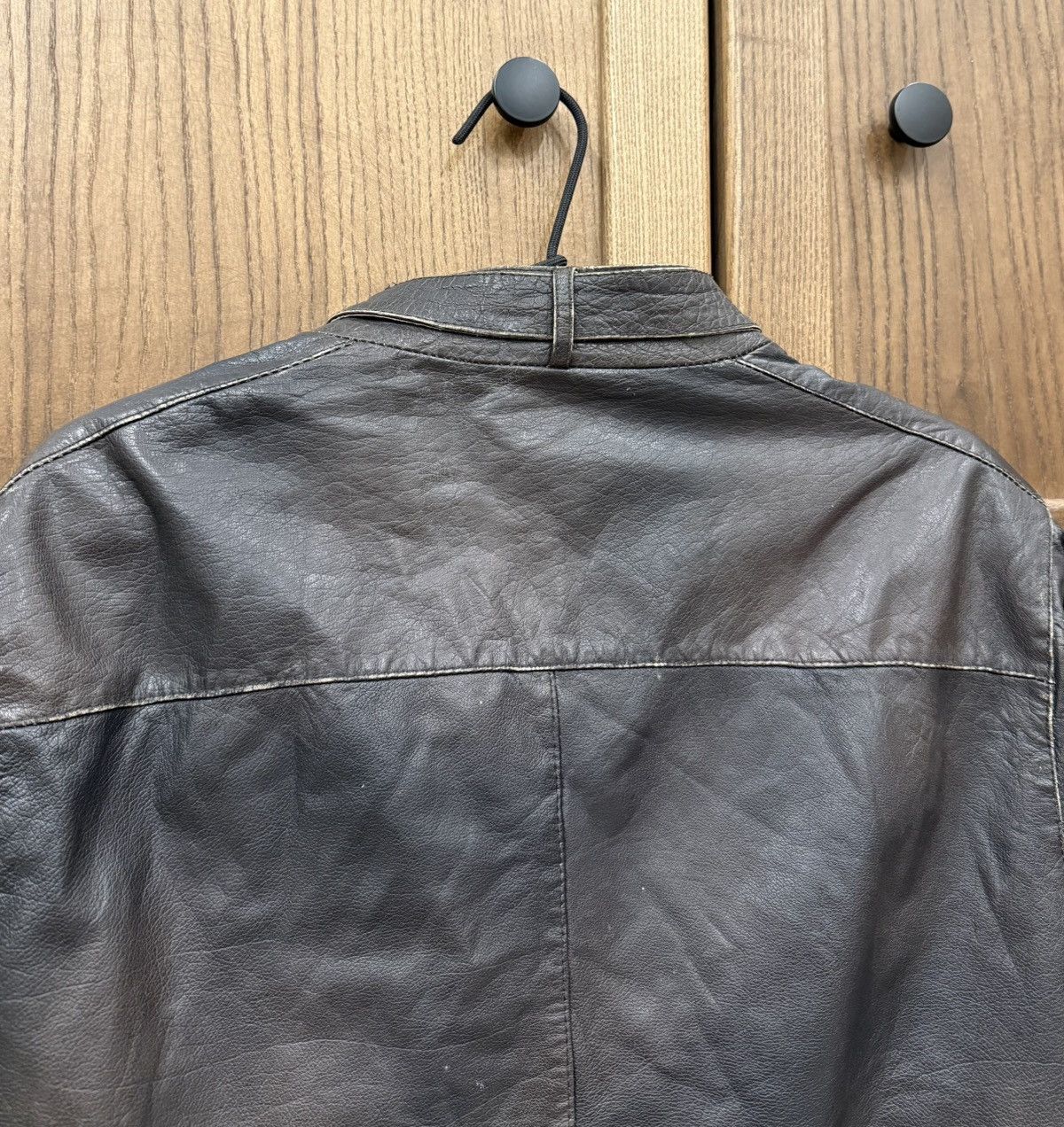 John Richmond John Richmond Motorcycle Biker Distressed Leather Jacket Size US M / EU 48-50 / 2 - 15 Thumbnail