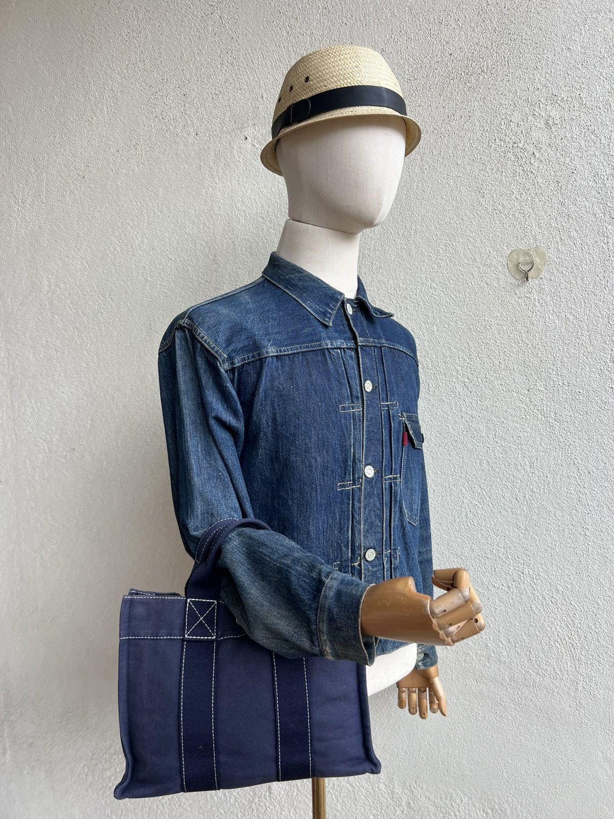 Hermes Vintage Hermes Fourre Tout Faded Blue Mini Tote Bag Size ONE SIZE - 3 Thumbnail