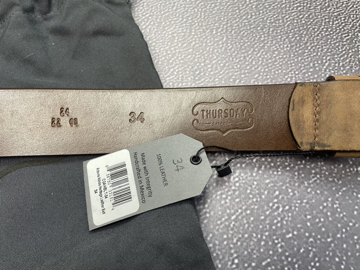 Other New Thursday Men Arizona Adobe Heritage Leather Belt Size 34 Size 34 - 5 Thumbnail