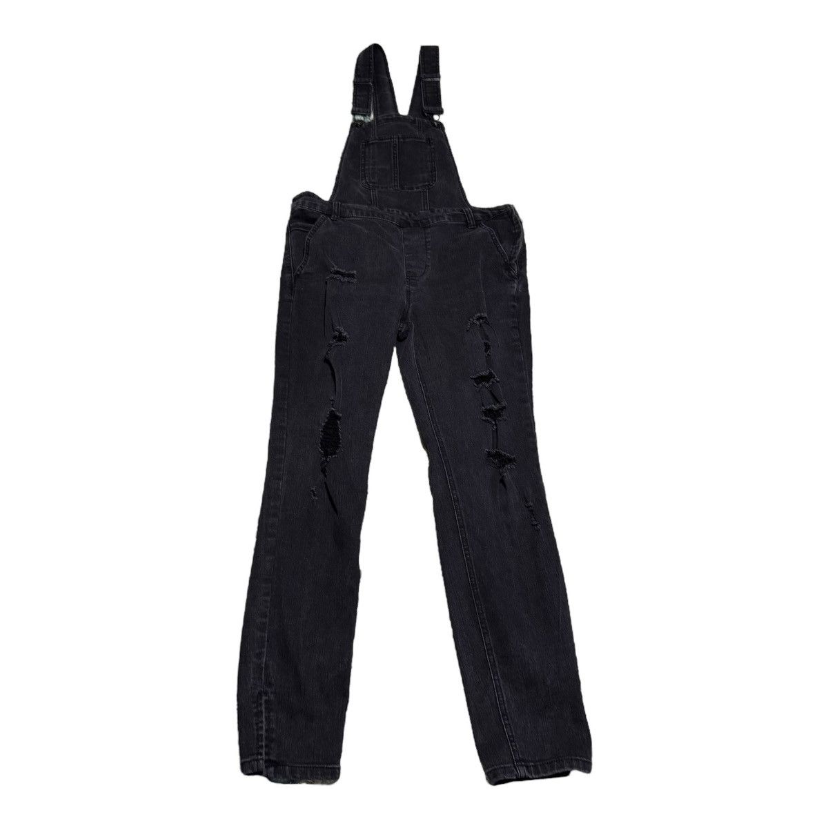 Other Dollhouse Black Straight Leg Overalls Women’s 13 33x27.5 Size 33" - 2 Thumbnail