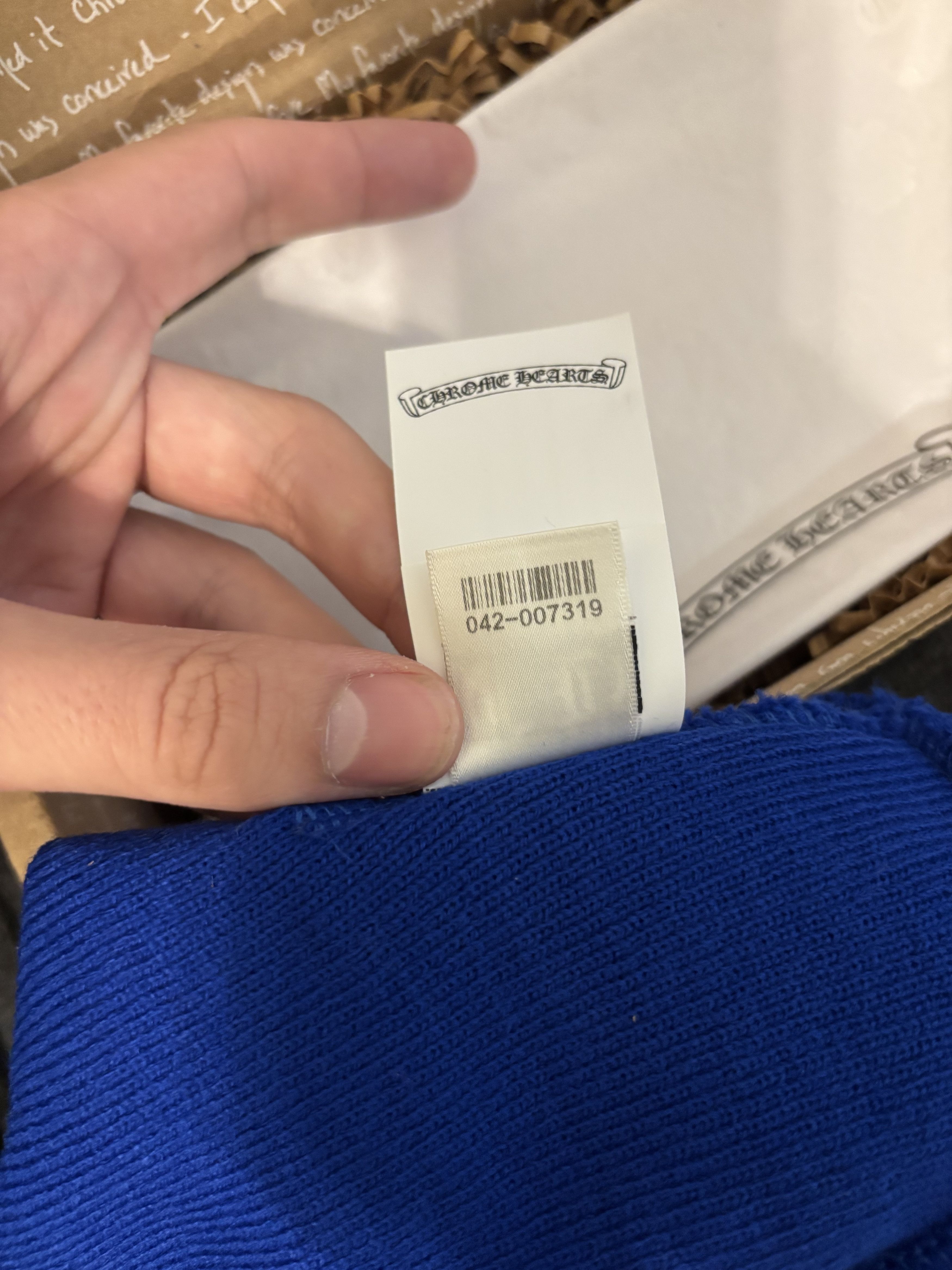 Chrome Hearts Chromehearts Blue CH Beanie Size ONE SIZE - 3 Thumbnail