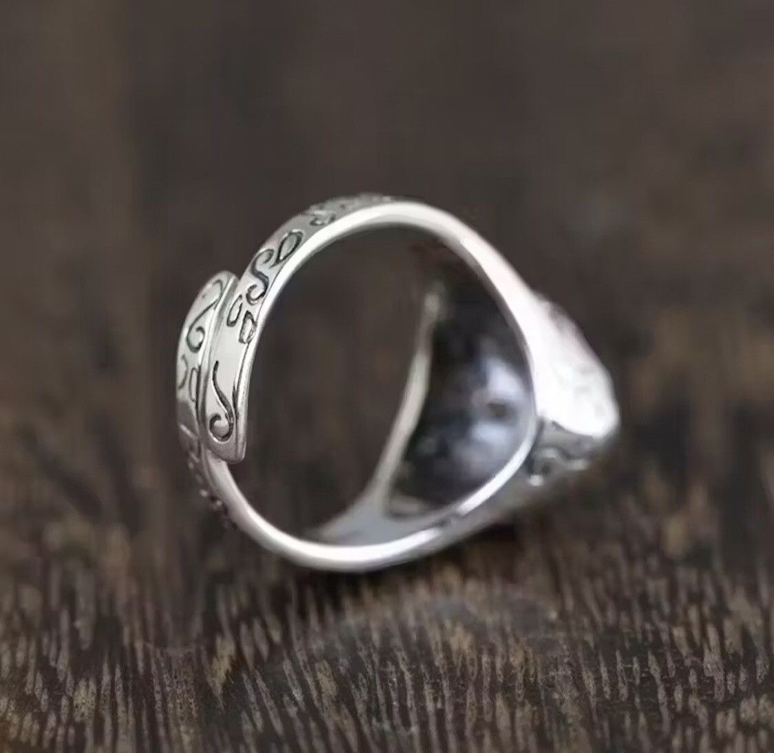 Jewelry Cat's Head Ring Size ONE SIZE - 3 Thumbnail