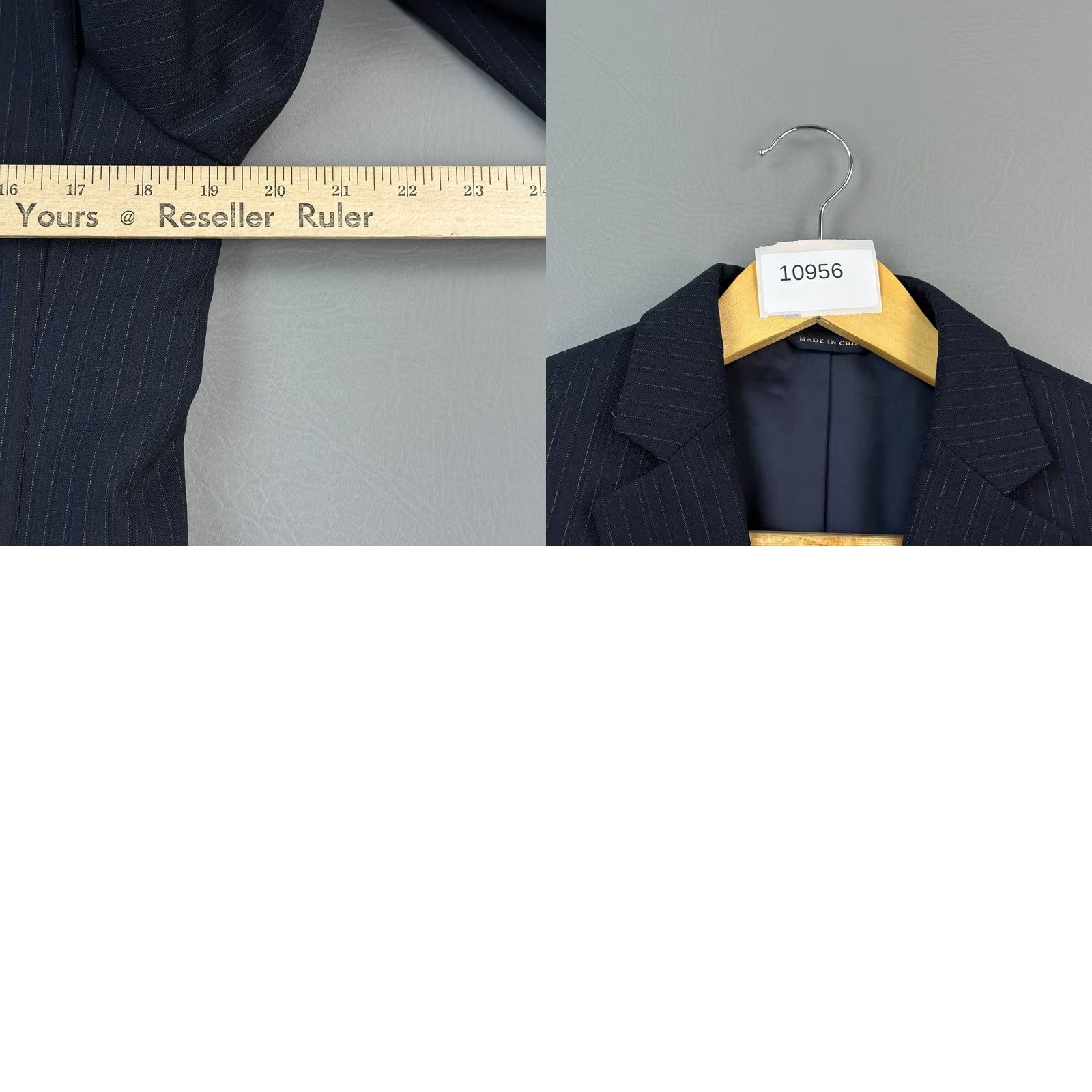 Banana Republic Banana Republic Blazer Mens 38S Navy Pinstripe Wool Modern Fit Sport Jacket Shirt Size 38R - 10 Thumbnail