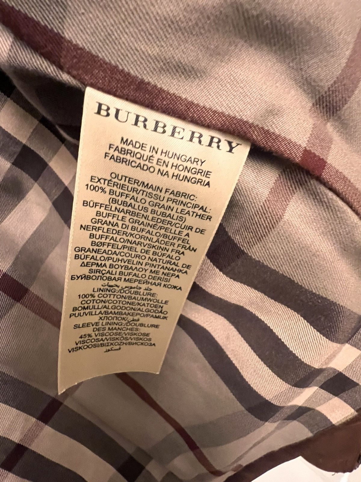Burberry Burberry brown leather (100%) jacket Size US M / EU 48-50 / 2 - 8 Thumbnail