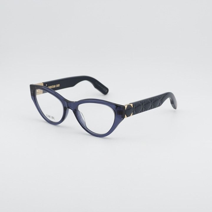 Dior Dior LADY 95.22O B1I 3000 Eyeglasses Blue 52mm Cat Eye Frame Size ONE SIZE - 1 Thumbnail