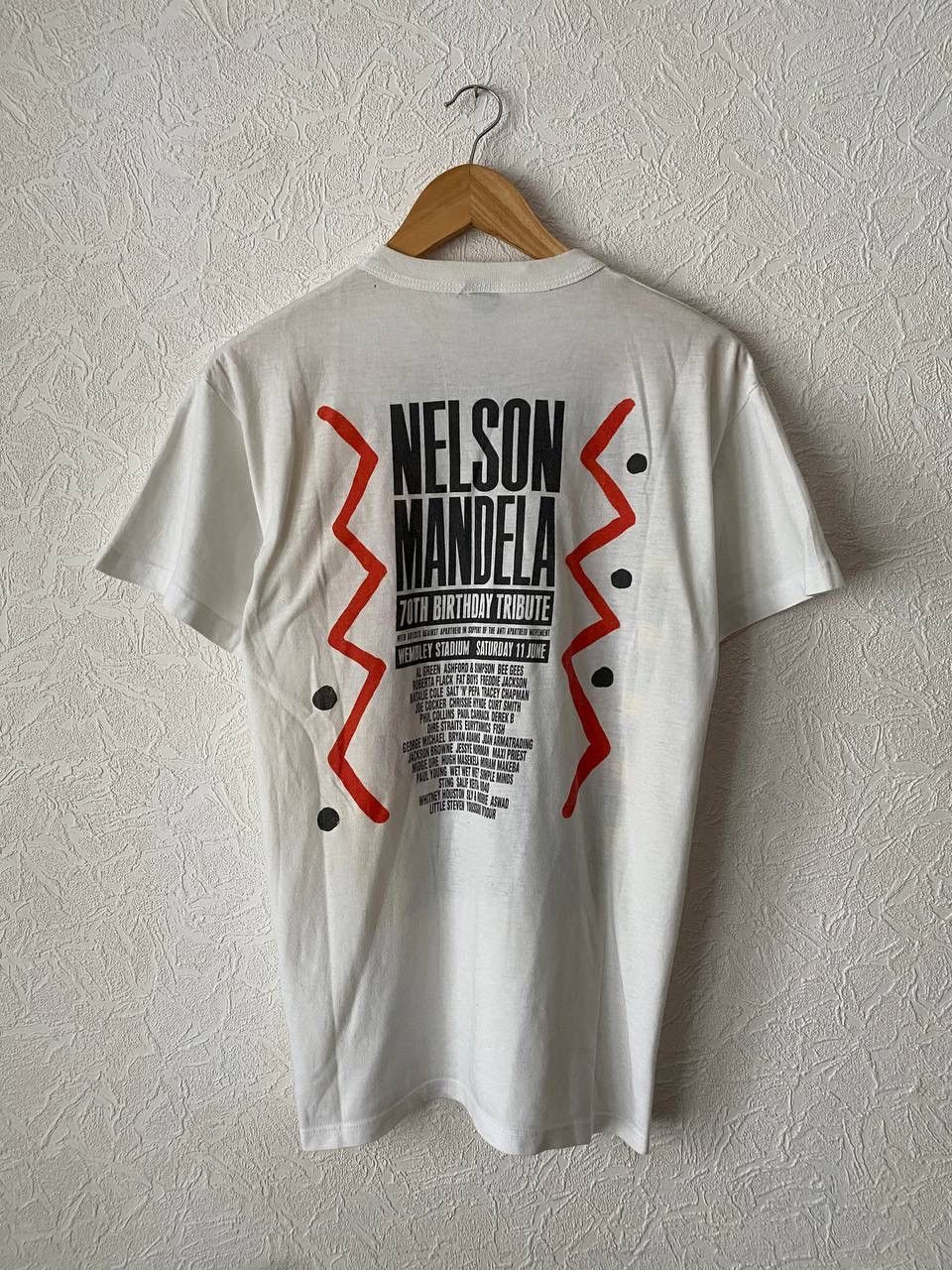 Vintage 1988 Nelson Mandela 70th Birthday Tribute Wembley Concert Size US L / EU 52-54 / 3 - 6 Thumbnail