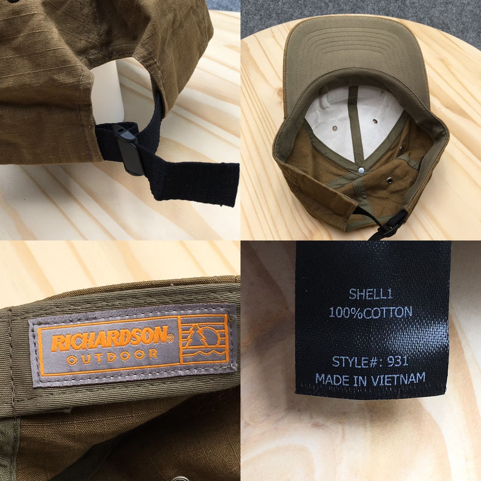 Vintage OHB Knoxtenn Baseball Cap Hat Mens Brown OS Adjustable Curved Brim Richardson Size ONE SIZE - 8 Thumbnail
