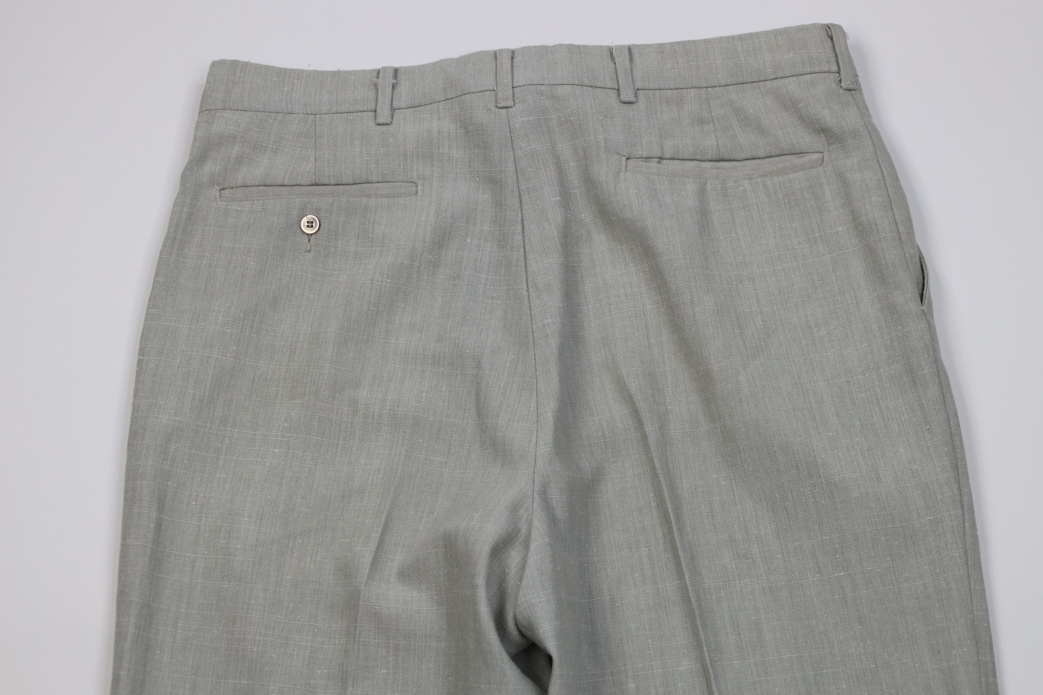 Vintage Vintage 70s Streetwear Rayon Gabardine Blend Wide Leg Pants Size US 34 / EU 50 - 9 Thumbnail