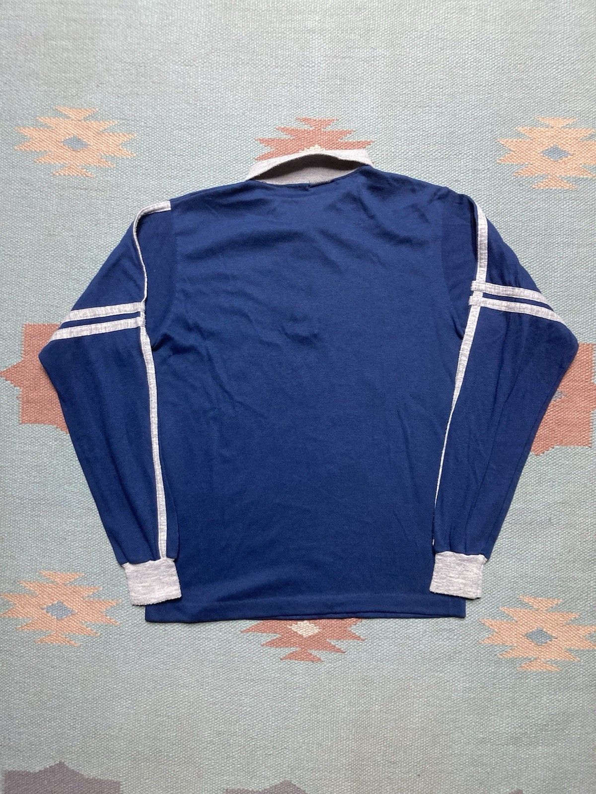 Vintage 70s polo shirt Montgomery ward 2 tone women’s large men’s XS Size US XS / EU 42 / 0 - 8 Thumbnail