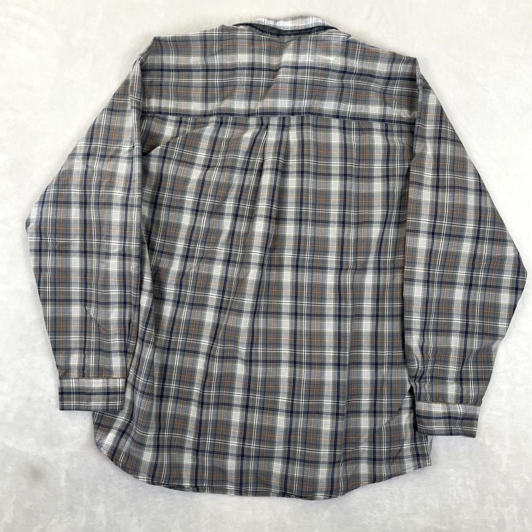 Wrangler VINTAGE Wrangler Rugged Wear Button Front Plaid Shirt Mens XL Western Gray Size US XL / EU 56 / 4 - 6 Thumbnail