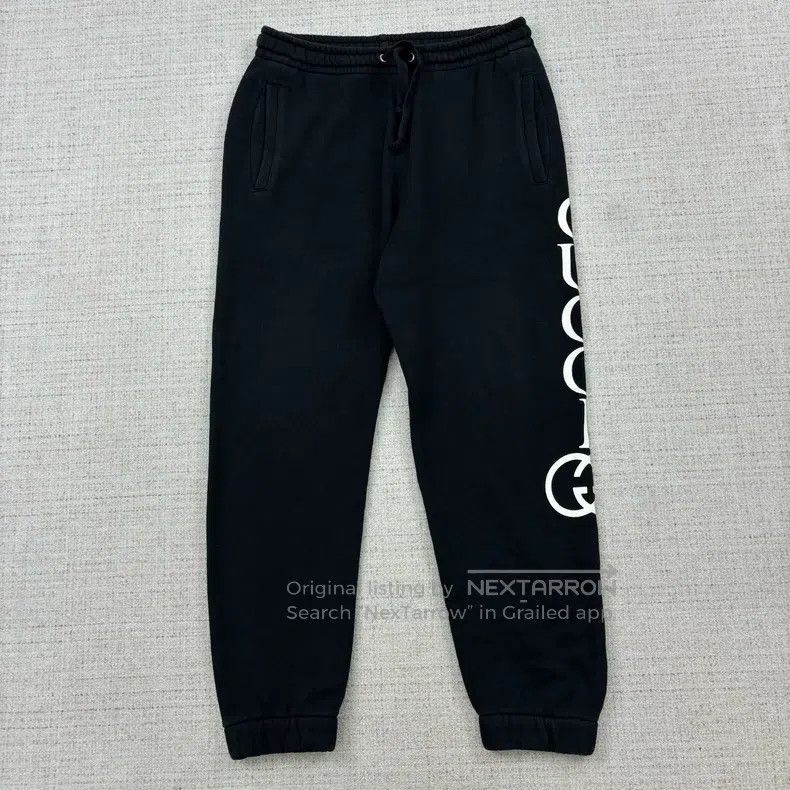 Gucci Gucci Size XS Logo printed casual knitted sports pants Size US 27 - 1 Thumbnail