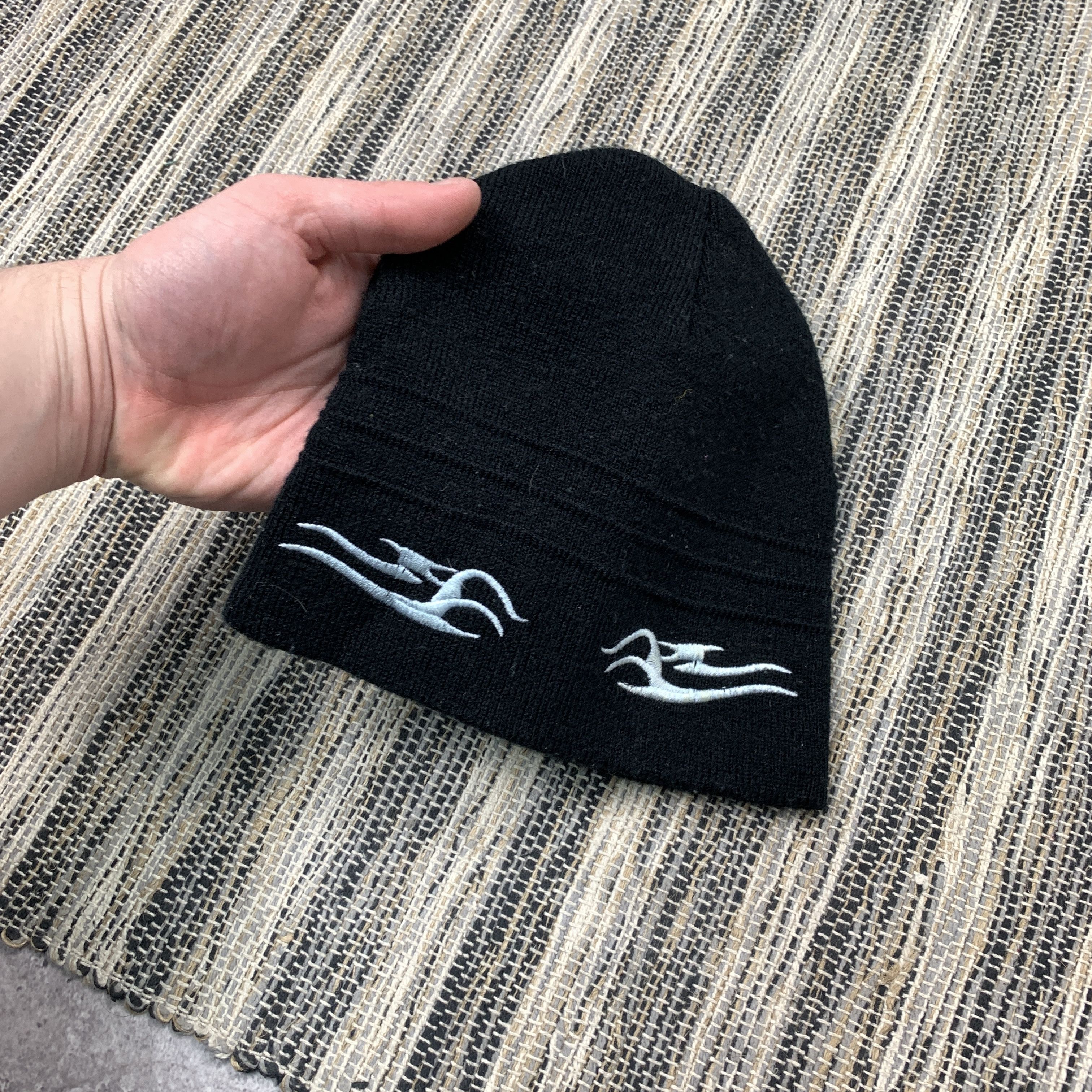 Japanese Brand Vintage Tribal Avantgarde Y2K Black Beanie Winter Hat Size ONE SIZE - 4 Thumbnail