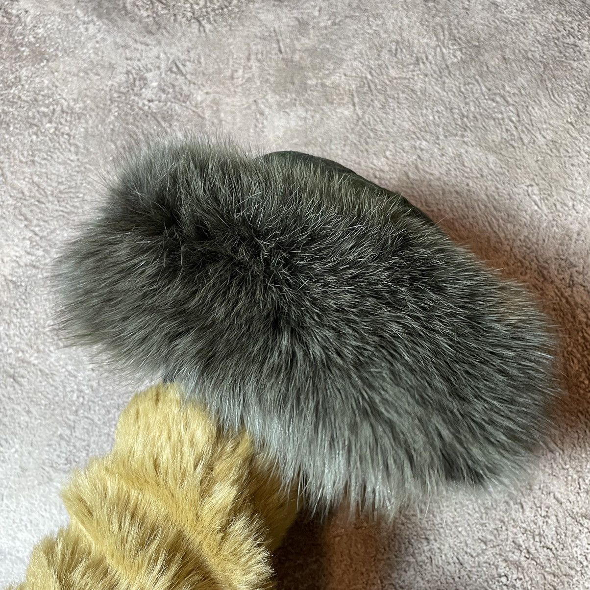 Vintage Vintage 90s Mohair Beanie Ushanka Faux Fur Grunge Boxy OS Size ONE SIZE - 3 Thumbnail