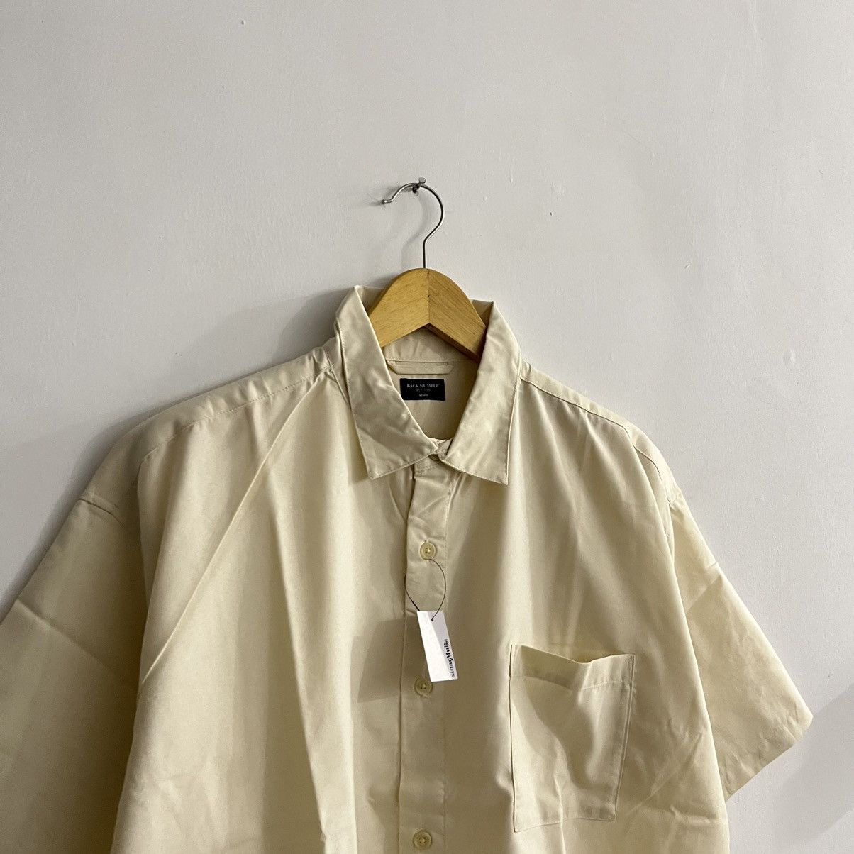 Issey Miyake Back Number - Basic Short Sleeve Shirt Size US M / EU 48-50 / 2 - 3 Thumbnail