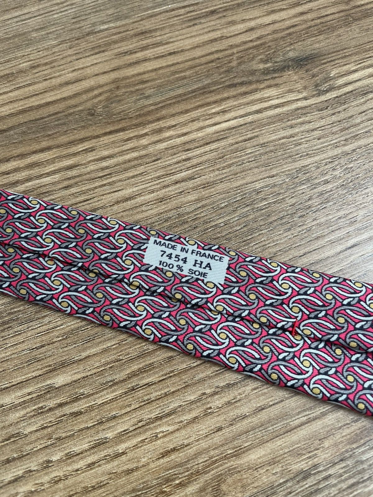 Hermes Hermes Paris Vintage 90s 100% Silk Tie Made France 7454 HA Size ONE SIZE - 12 Thumbnail