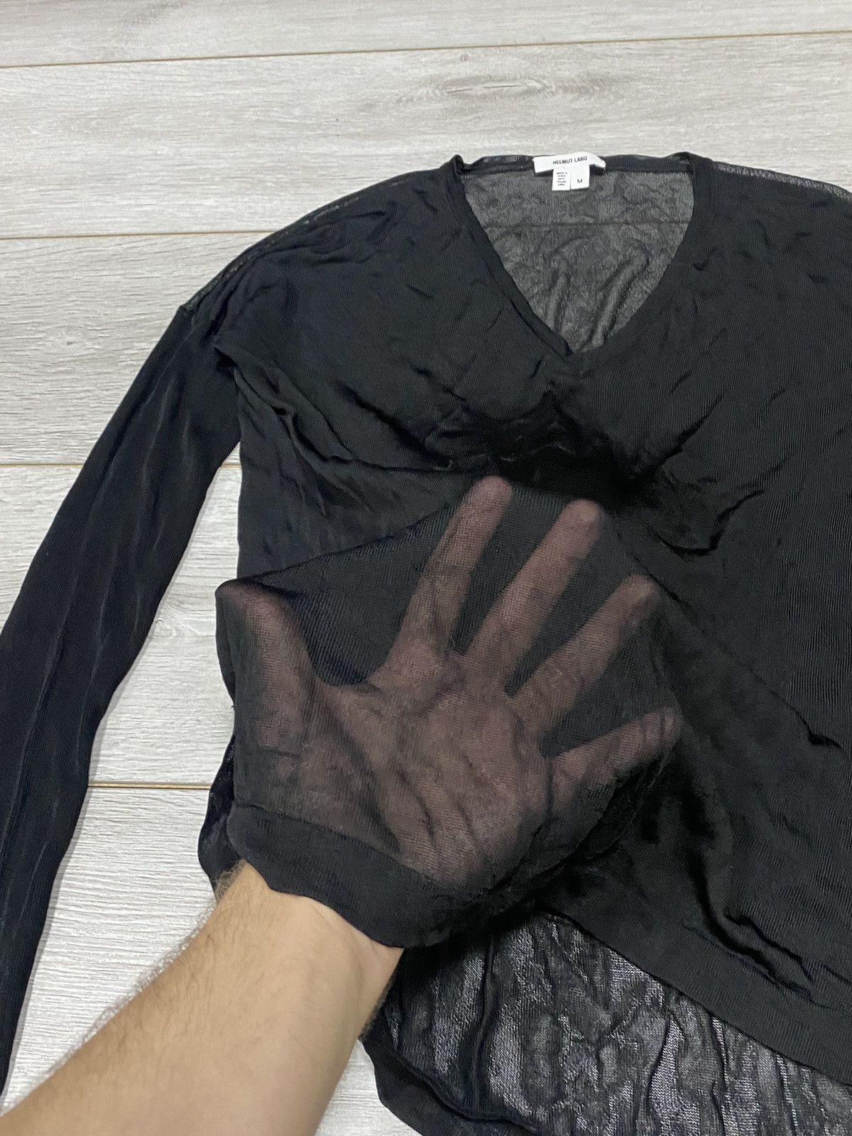 Helmut Lang Helmut Lang vintage mesh long sleeve Size M / US 6-8 / IT 42-44 - 3 Thumbnail