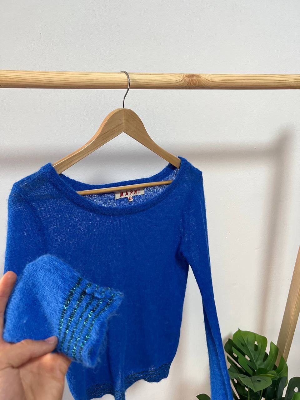 Marni Marni Fuzzy Wuzzy Blue sweater Size XS / US 0-2 / IT 36-38 - 9 Thumbnail