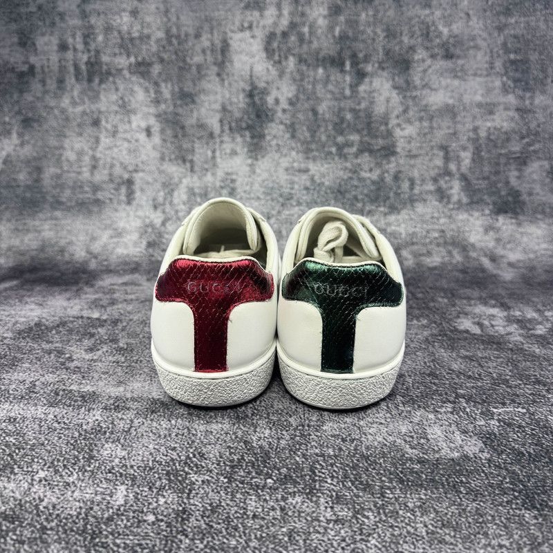 Gucci Gucci Ace Tiger Embroidered Low-Top Sneakers -2508 Size US 8.5 / EU 41-42 - 3 Thumbnail
