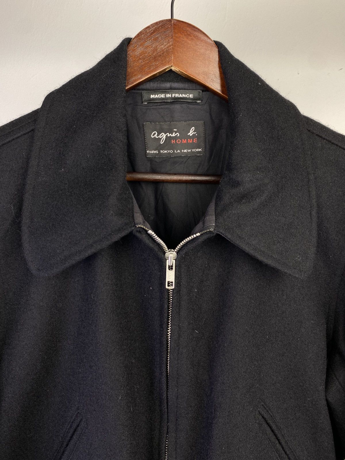 agnes b. Agnes b Homme Vintage Wool Collar Jacket France Size US L / EU 52-54 / 3 - 9 Thumbnail