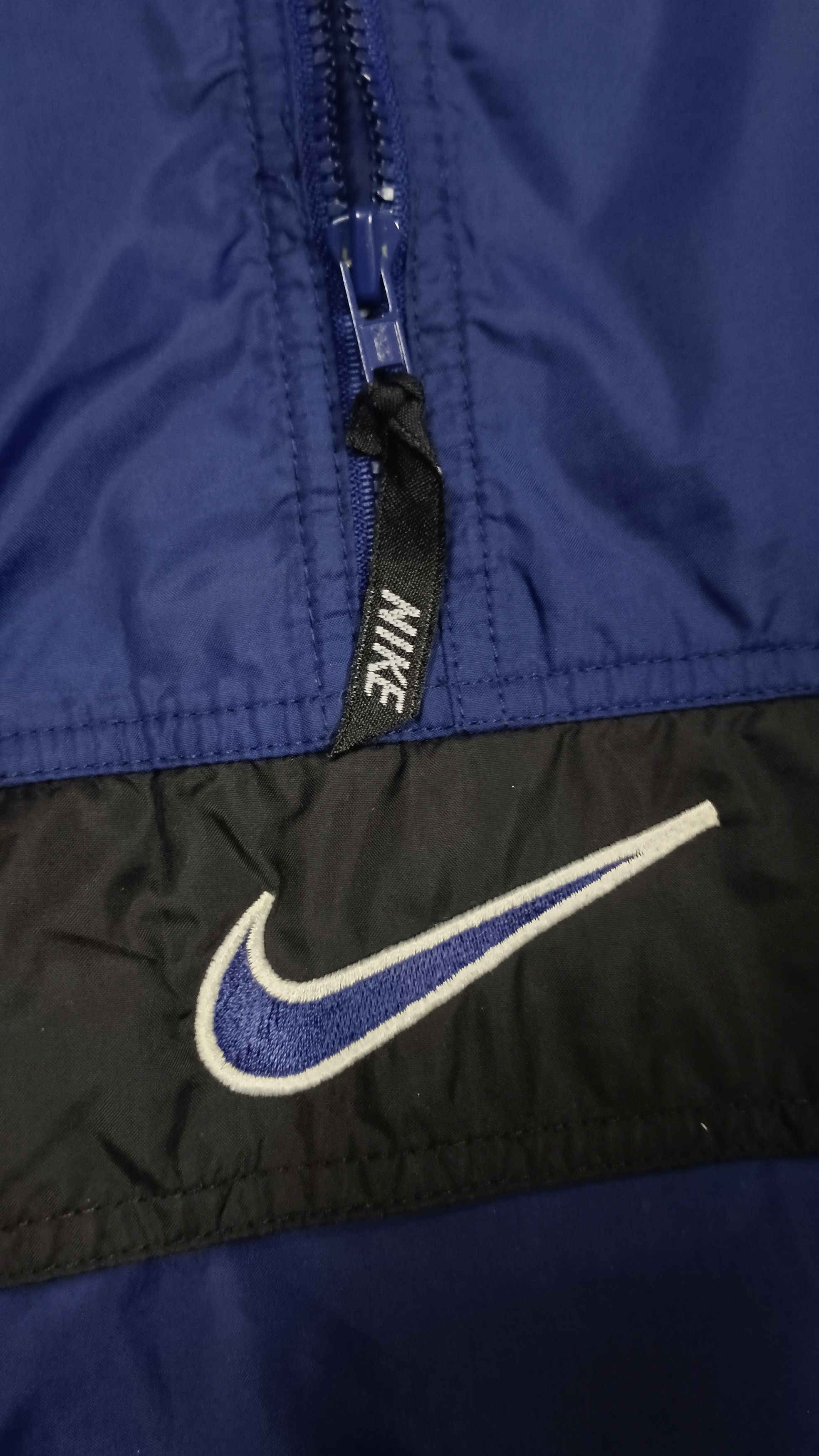 Nike × Vintage 🔥 Vintage Nike Halfzipper Centre Logo Windbreaker Size US L / EU 52-54 / 3 - 4 Thumbnail