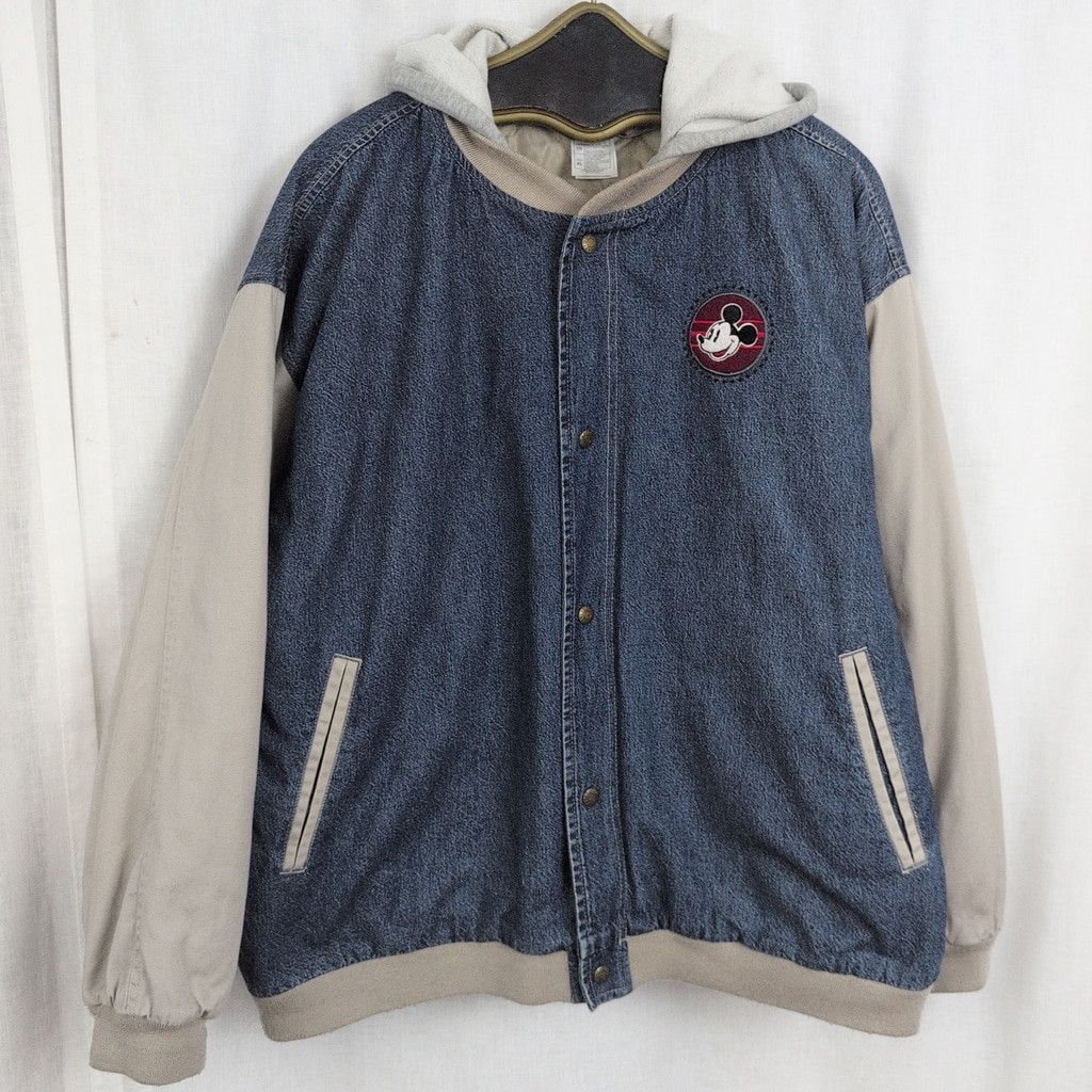 Disney Disney Mickey Mouse Denim Varsity Jacket Size XL Size US XL / EU 56 / 4 - 3 Thumbnail