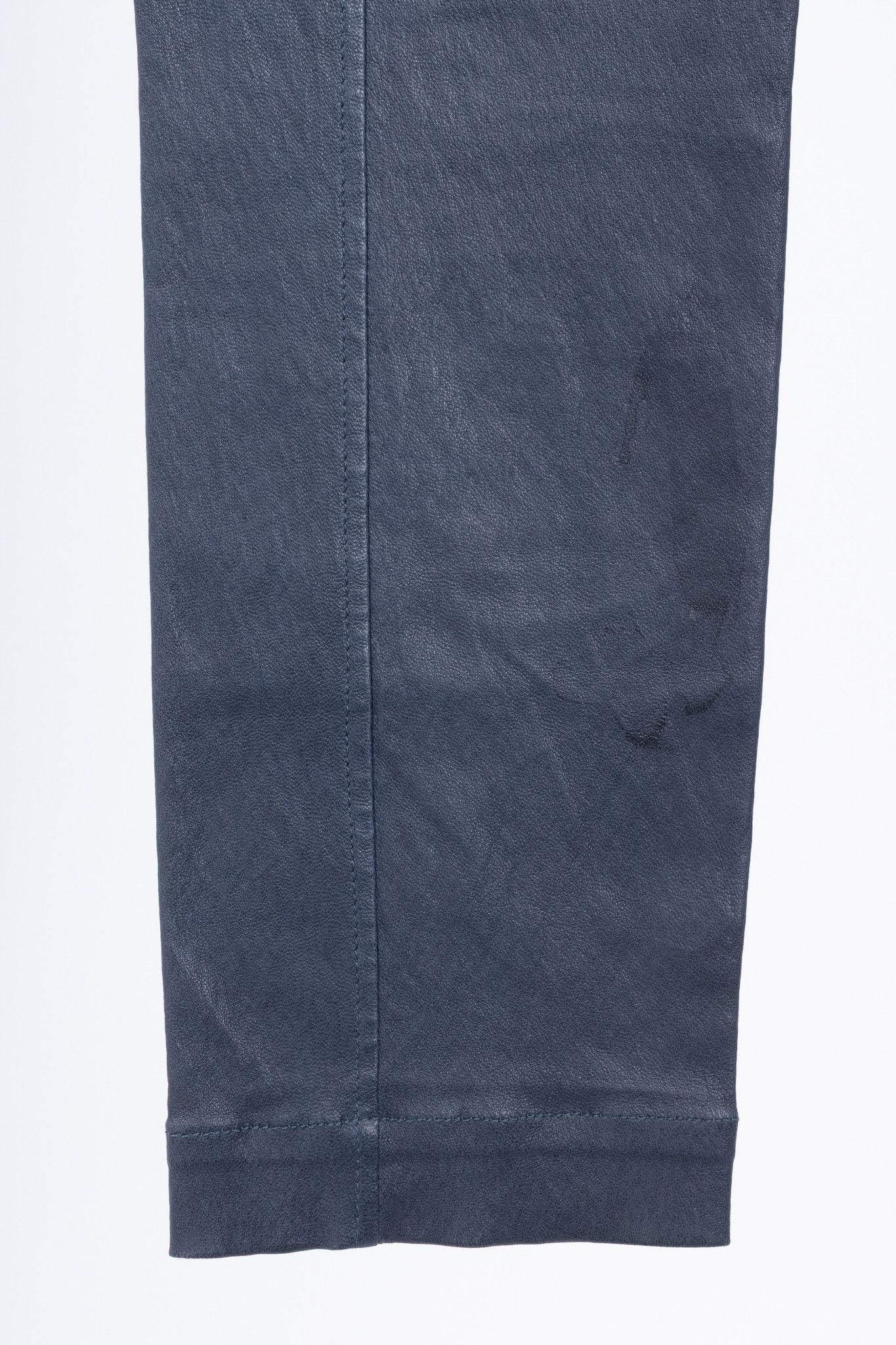 Brunello Cucinelli Brunello Cucinelli AW/15 Navy Stretch-Nappa Leather Leggings Size 27" / US 4 / IT 40 - 7 Thumbnail