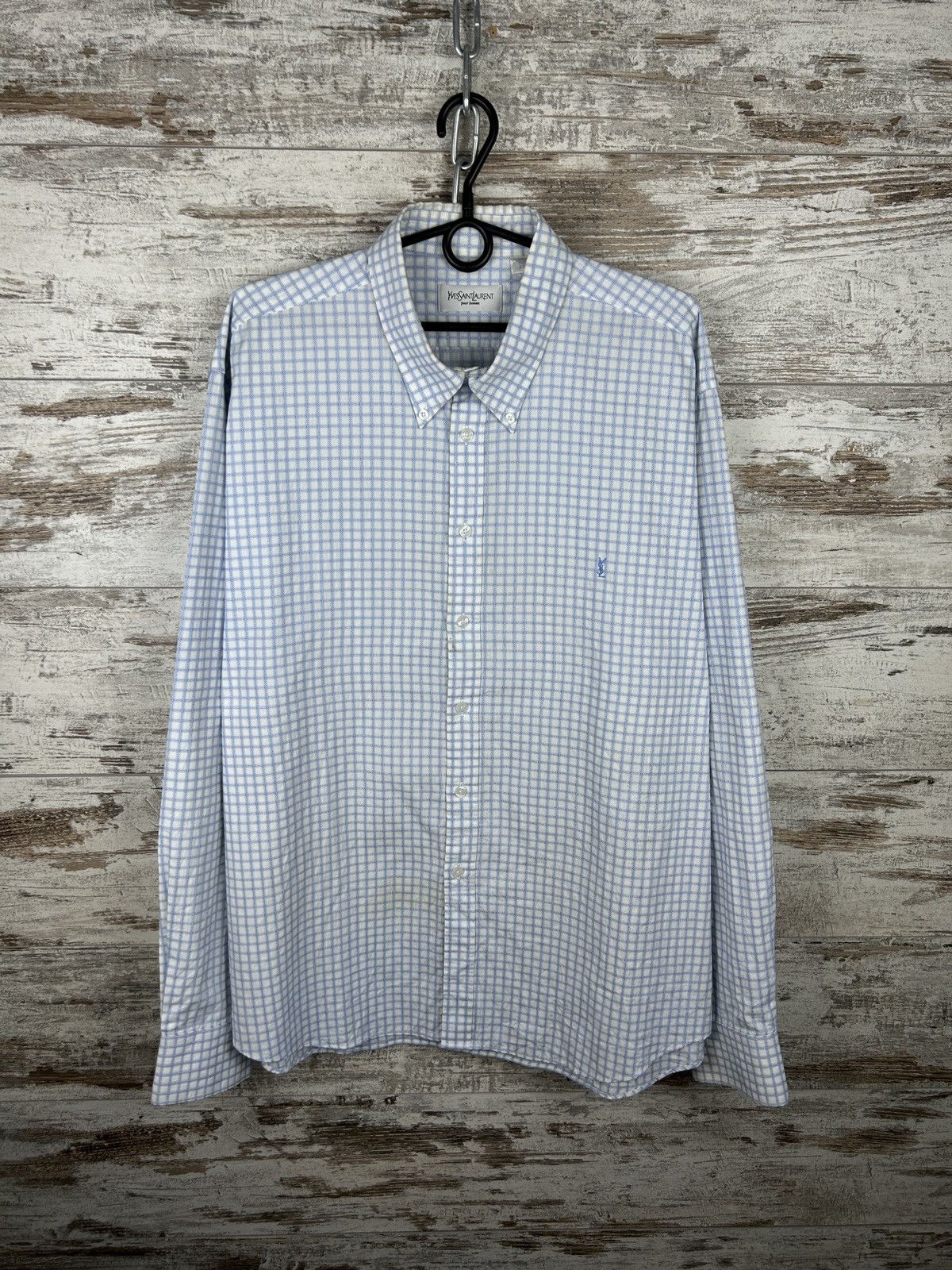 Vintage Mens Vintage Yves Saint Laurent Shirts button up luxury ysl Size US XXL / EU 58 / 5 - 2 Thumbnail