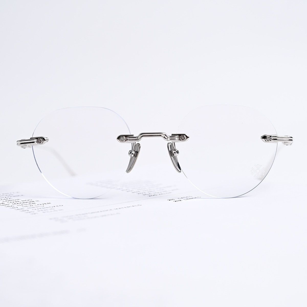 Chrome Hearts CHROME HEARTS SOFFFFFFFFERS I SHINY SILVER GLASSES Size ONE SIZE - 12 Thumbnail
