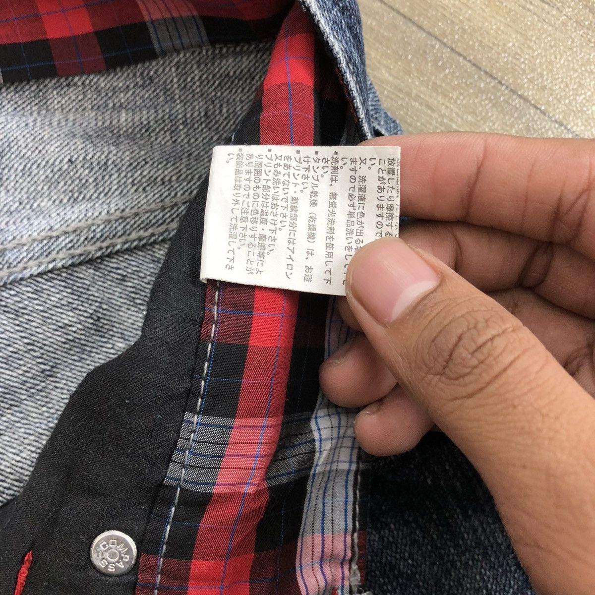 If Six Was Nine × Japanese Brand × Le Grande Bleu (L.G.B.) 2000s Jack Serika Painted Poem Punk Lgb Style Faded Jeans Size US 31 - 10 Thumbnail