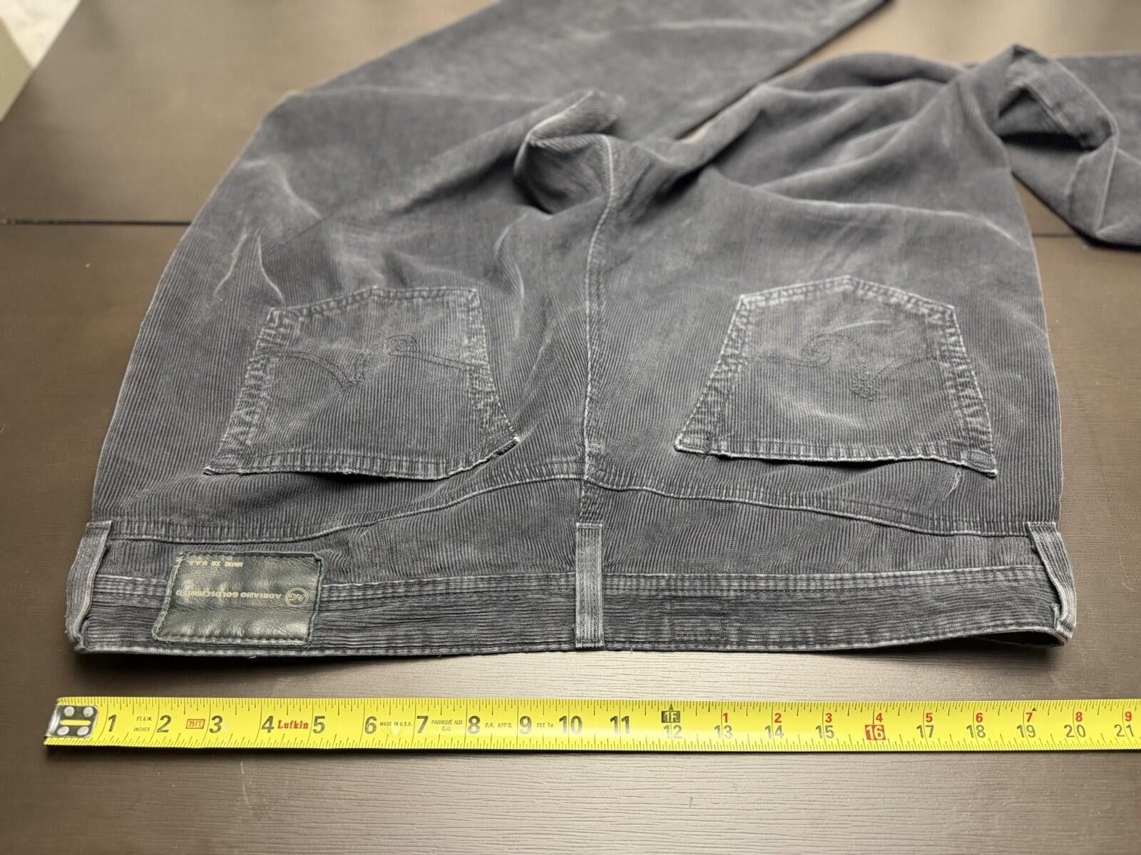 AG Adriano Goldschmied AG Adriano Goldschmied Corduroy Pants Men’s Gray 40x29 2 Size US 40 / EU 56 - 6 Thumbnail