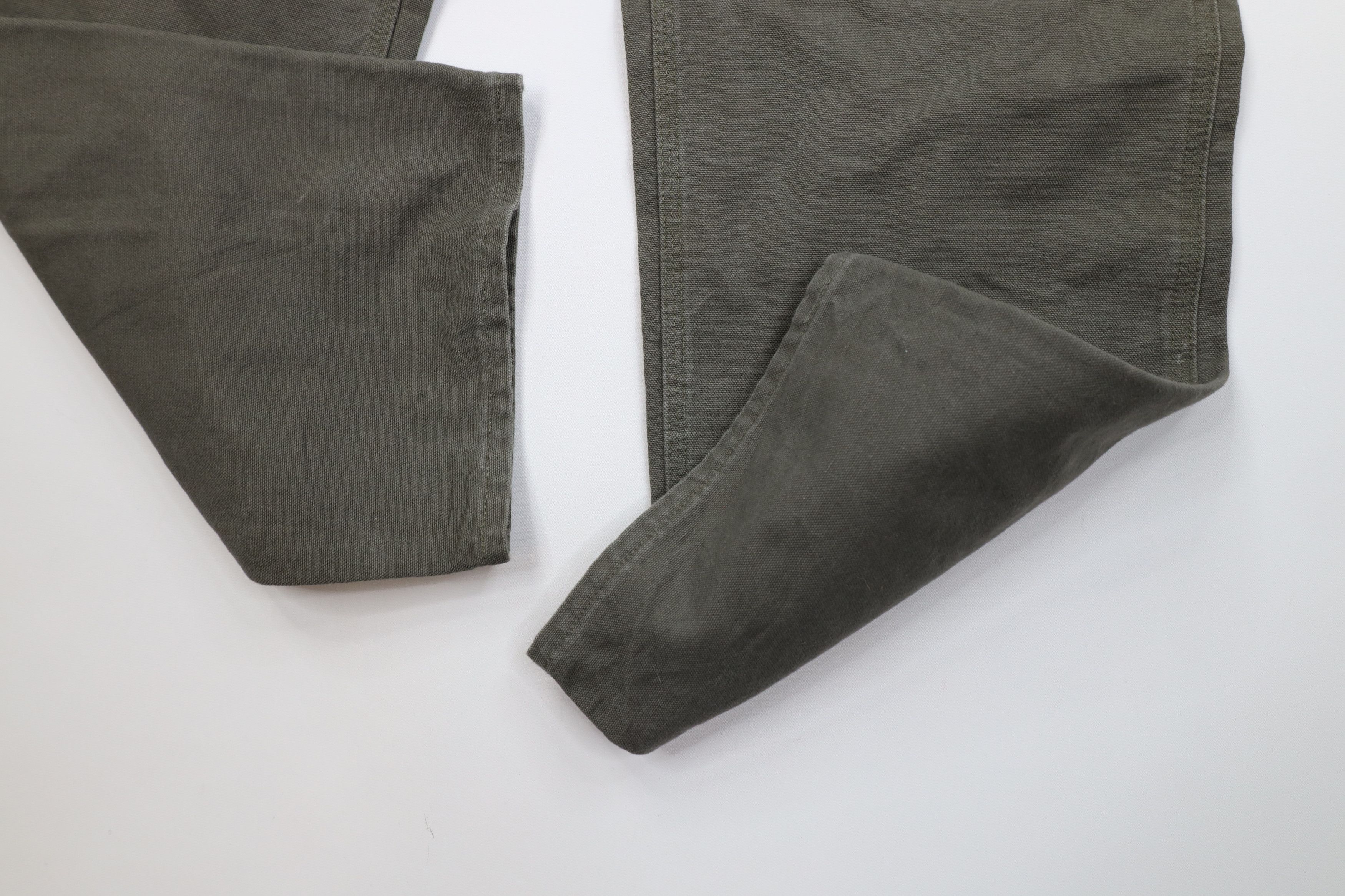 Carhartt Vintage Y2K Carhartt Wide Leg Dungaree Pants Moss Green Size US 38 / EU 54 - 6 Thumbnail