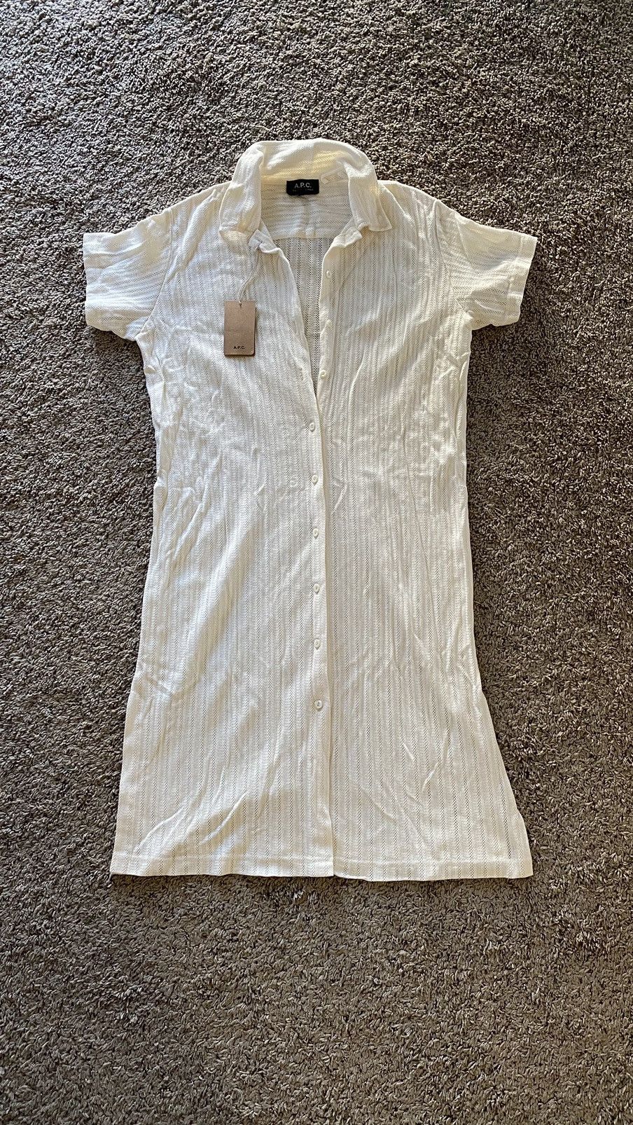 image of A P C Robe Marinella Blanc Case Woman Shirt in White, Women's (Size Medium)