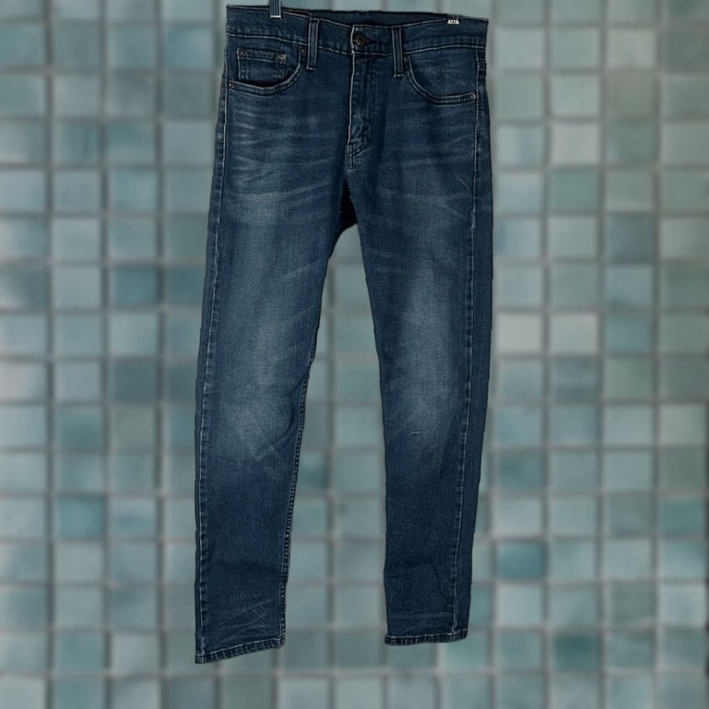 Levi's Levi’s 512 Mens Slim Taper Jeans Denim W29 L32 Blue Regular Type Jeans Size US 29 - 1 Thumbnail