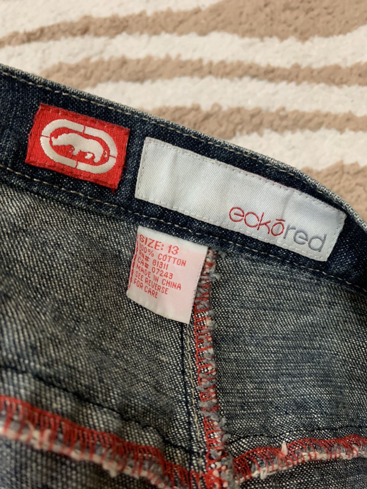 Ecko Unltd. × Vintage Ecko red denim hype jeans Size US 34 / EU 50 - 7 Thumbnail