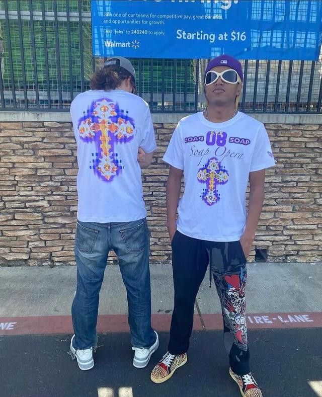 Drain Gang × Goth Money × Yung Lean Soap Opera Tee 🧼 🟣 ⚔ Size US M / EU 48-50 / 2 - 1 Thumbnail