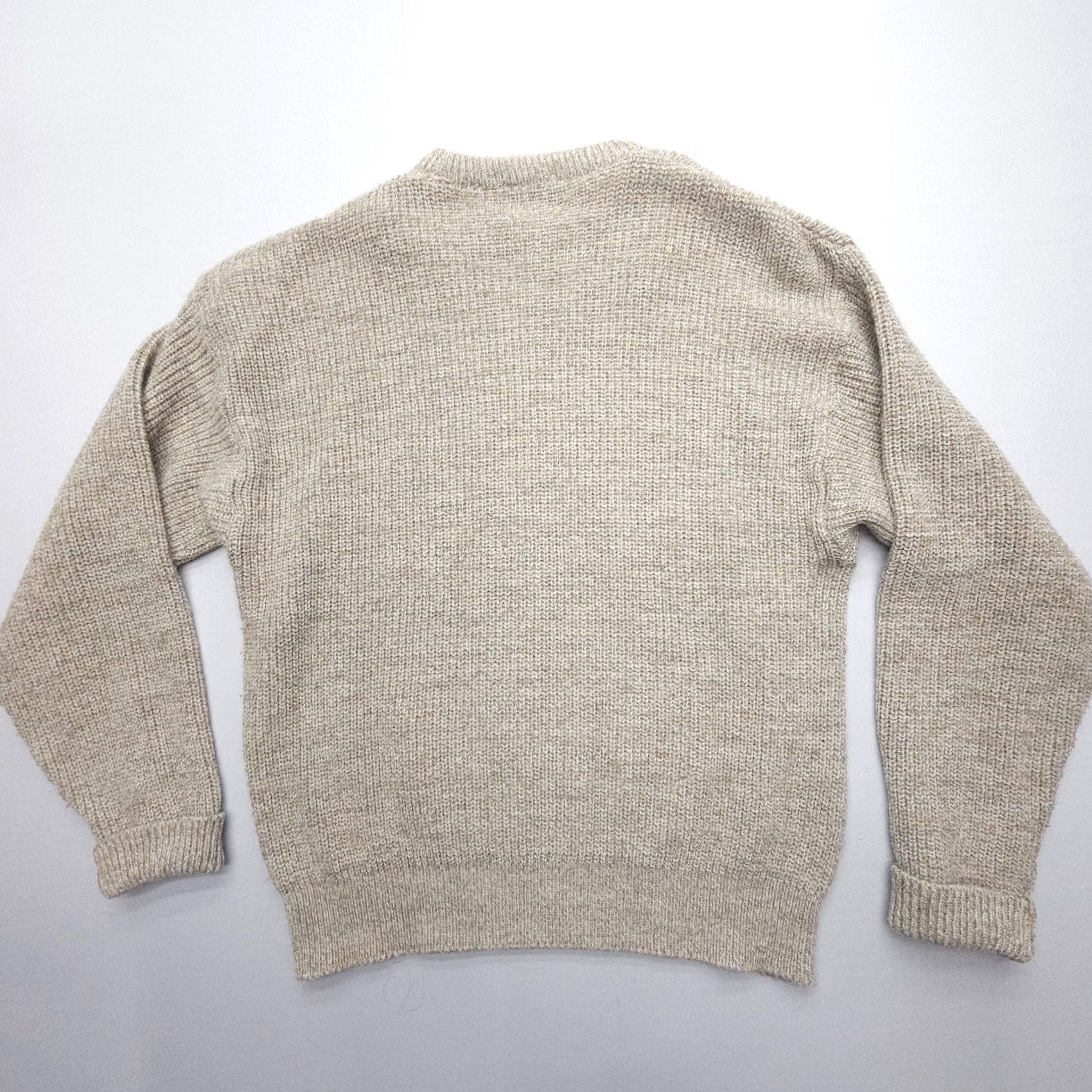 Vintage VINTAGE Lord Jeff Sweater Mens L Beige Wool Blend Pullover 80s 90s USA Made Knits Shirt Pullover Mens Size US L / EU 52-54 / 3 - 2 Thumbnail