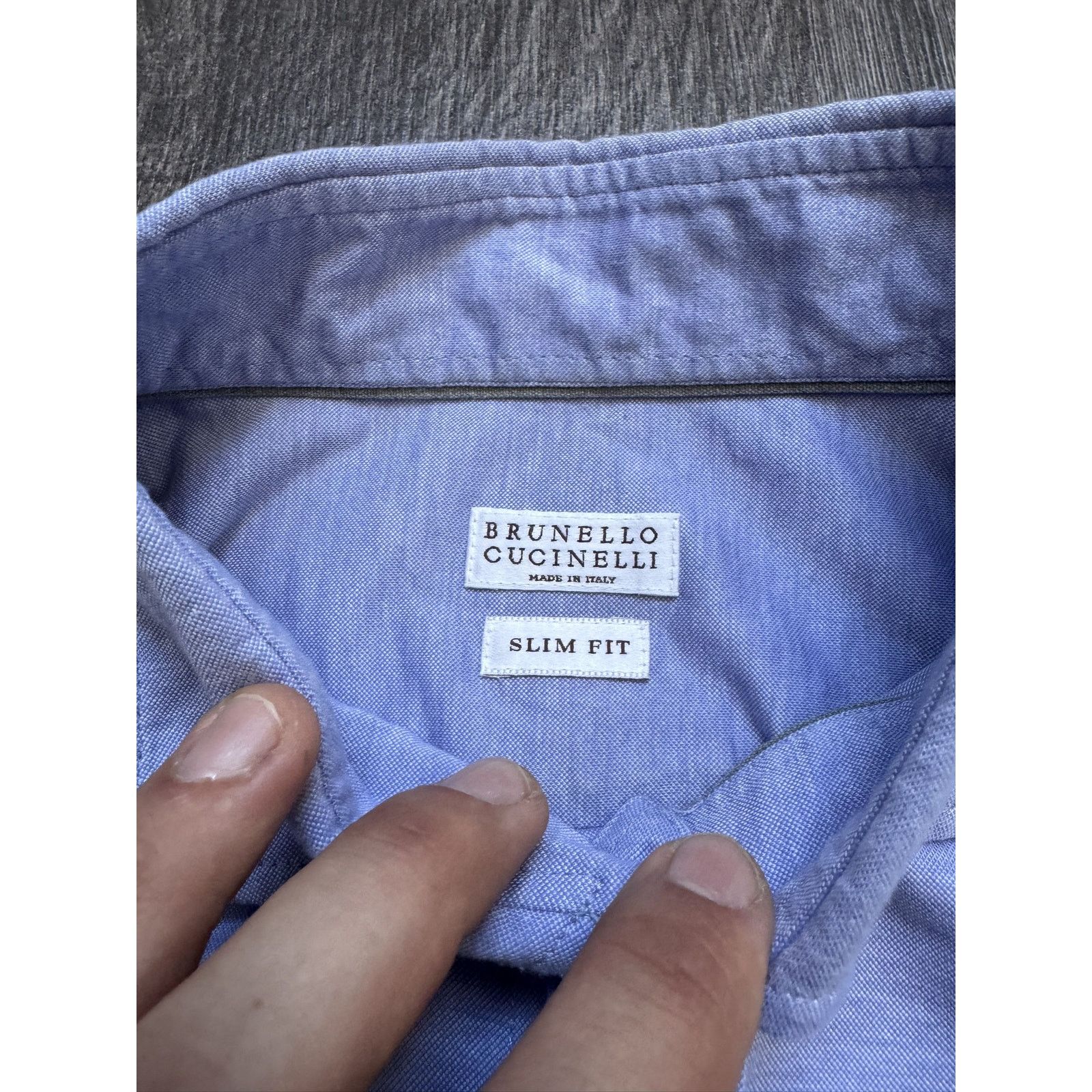Brunello Cucinelli Brunello Cucinelli Slim Fit Classic Buttons Shirt Size US XL / EU 56 / 4 - 5 Thumbnail
