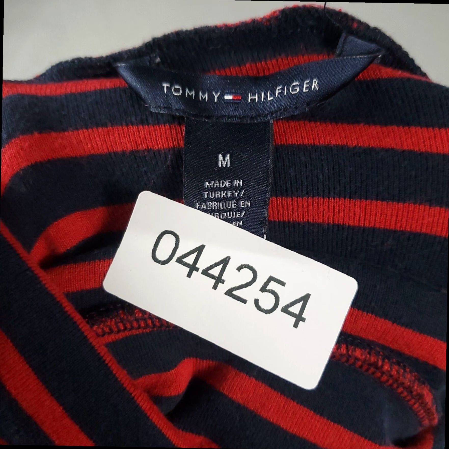 Tommy Hilfiger Tommy Hilfiger Womens Shirt Medium Red Blue Striped High Neck Pullover Size M / US 6-8 / IT 42-44 - 8 Thumbnail