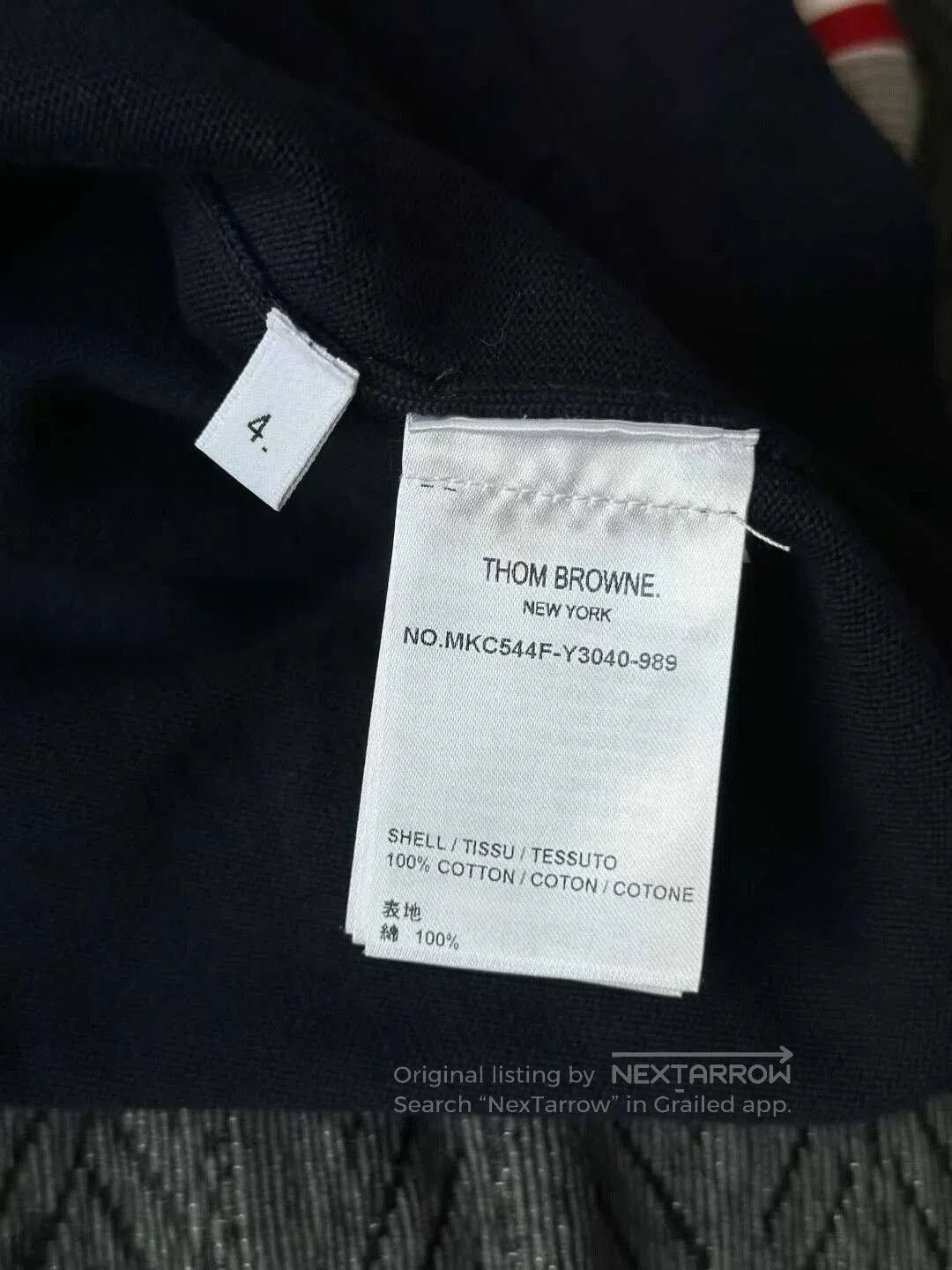 Thom Browne thom browne embroidered color block cardigan. Size S / US 4 / IT 40 - 4 Thumbnail