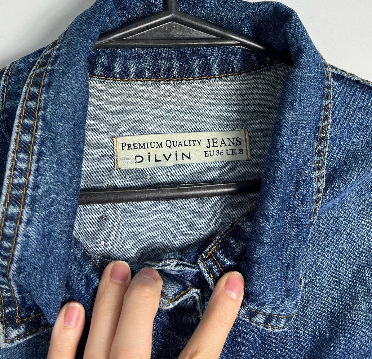 Vogue Denim Jacket Vogue Premium Quality Jeans Dilvin Print Size S / US 4 / IT 40 - 5 Thumbnail