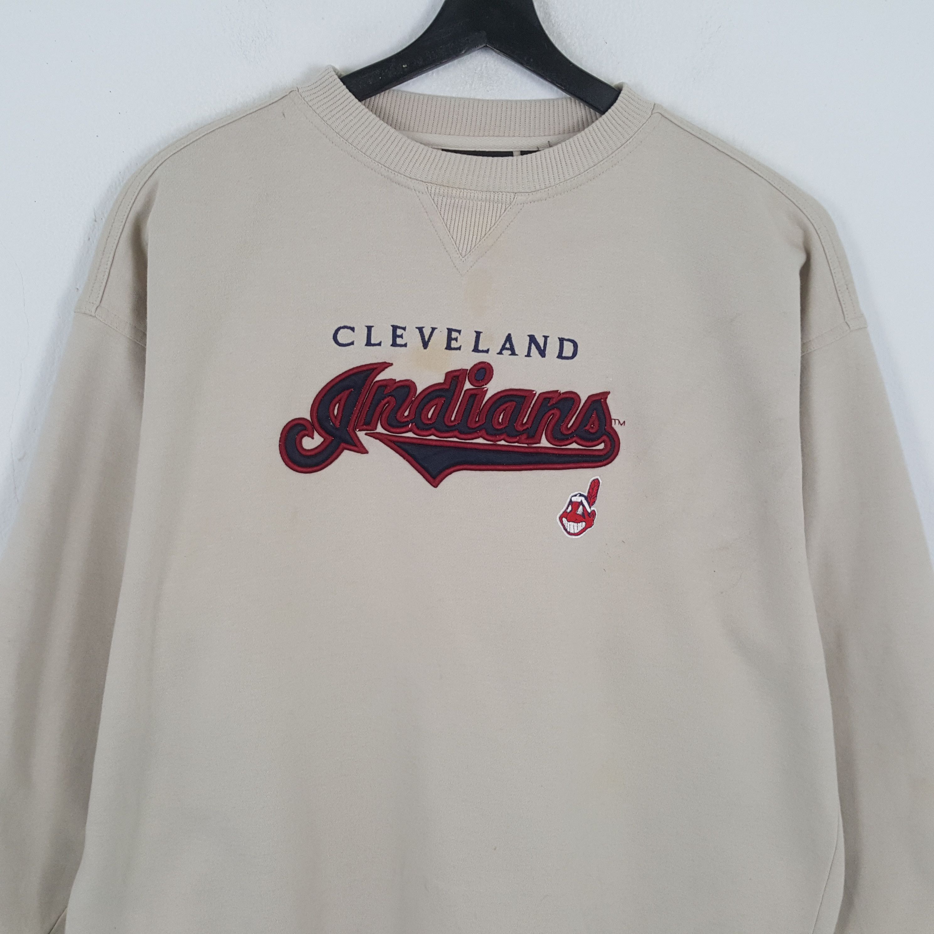 MLB × Vintage CLEVELAND INDIANS MLB Baseball Team Sweatshirt Size US XXL / EU 58 / 5 - 2 Thumbnail