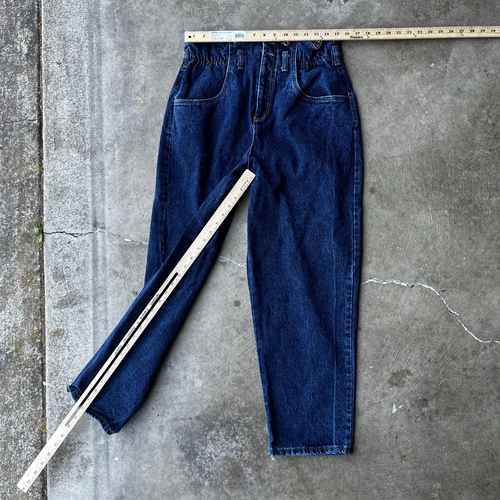 Vintage Vintage Joujou High-Waisted Jeans Women 11/12 Blue 00S 30X27 Size US 30 / EU 46 - 6 Thumbnail