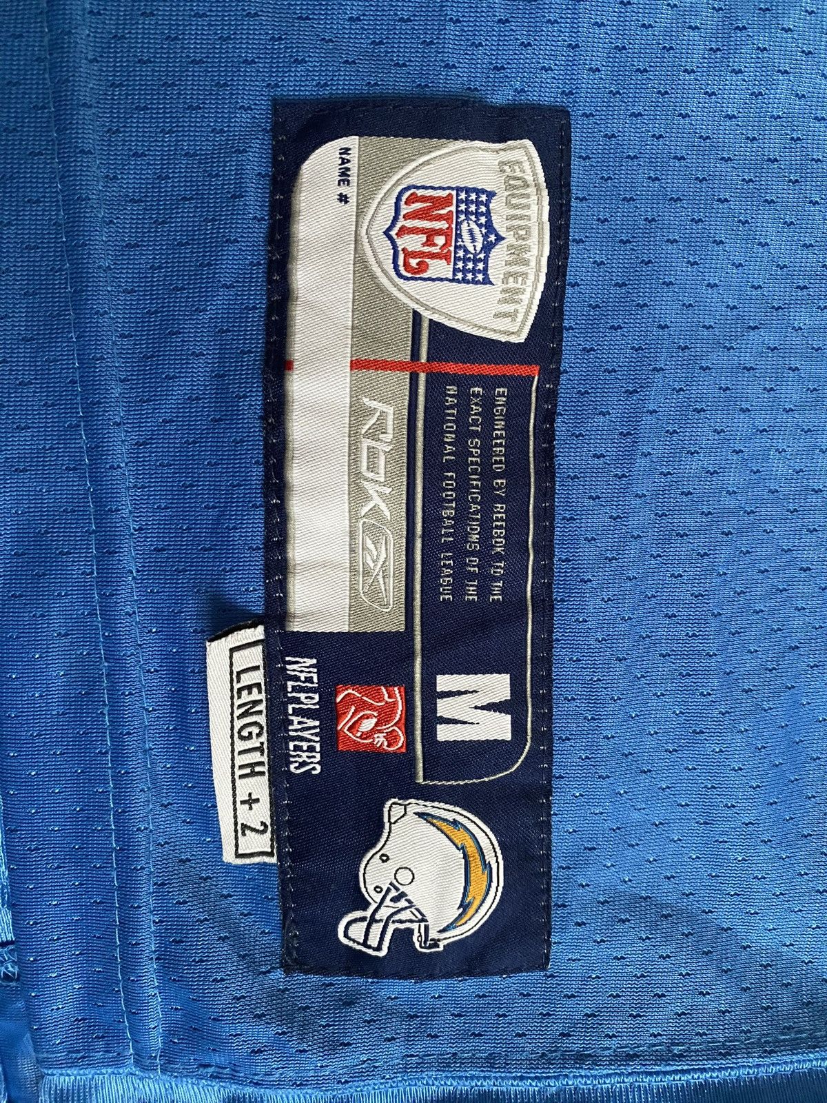 NFL × Reebok San Diego Chargers Shawn Merriman #56 Jersey Baby Blue Pro Size US M / EU 48-50 / 2 - 5 Thumbnail