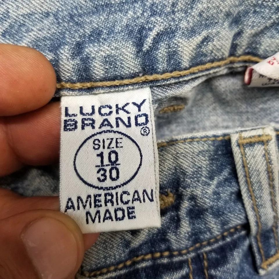 Lucky Brand VINTAGE Lucky Brand Womens 28x29 Denim Distressed Flared Size 28" / US 6 / IT 42 - 19 Thumbnail